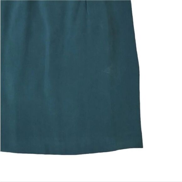 NEW Vintage Y2K 3 PC Jones New York Monochrome 100% Silk Skirt Suit Niagara Teal - Picture 14 of 16